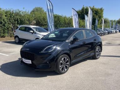 Voir le détail de l'offre de cette FORD Puma 1.0 Flexifuel 125ch S&S mHEV ST-Line de 2022 en vente à partir de 213.71 €  / mois